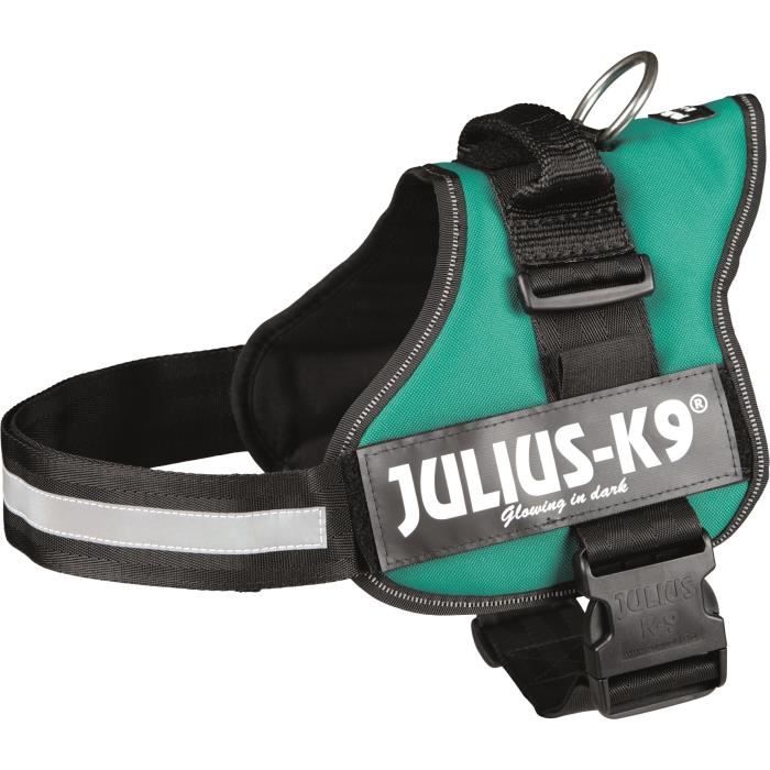 Harnais Power Julius-K9 - 1 - L : 66-85 cm-50 mm - Vert - Pour chien