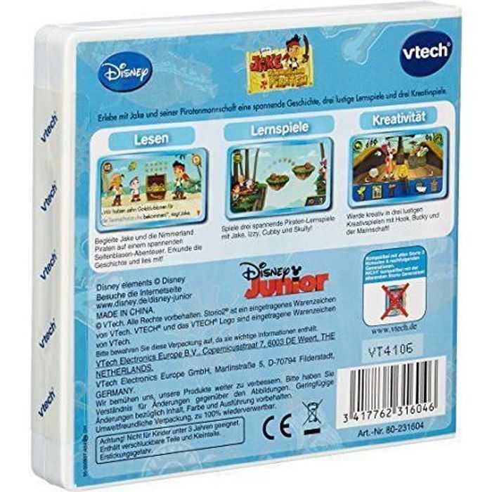 VTech - Jeu Educatif - 2 Storio Jeu D`Apprentissage - Jake And The Neverland Pirates - 80-231604