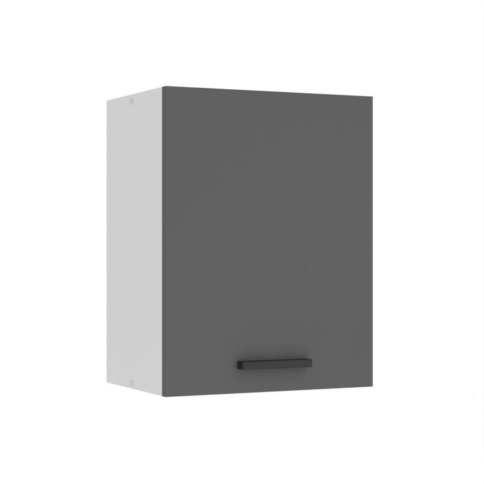 Meuble haut de cuisine - BELINI - SG45 - Mural - Argent mat - 1 porte - 58 cm