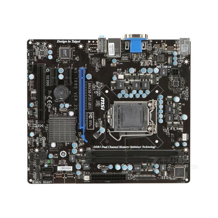 Carte mère MSI H61M-P33(B3) Intel H61 LGA 1155 2xDDR3 SDRAM 16 Go Micro ATX Reconditionné - MSI reconditionné disponible sur Cdiscount Seconde Vie