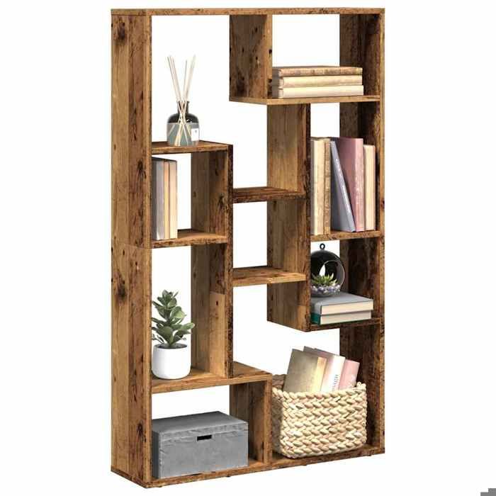 vidaXL Bibliothèque vieux bois 72x20x1205 cm bois dingénierie 858163