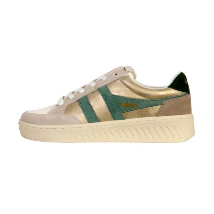 Gola Baskets femme - GOLA - Superslam Blaze - Couleur verte - Semelle blanche - Look audacieux