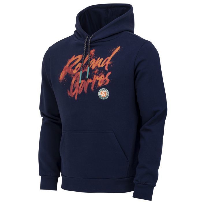 Sweat shirt - ROLAND GARROS - Collection officielle - Coton - Manches longues - Bleu