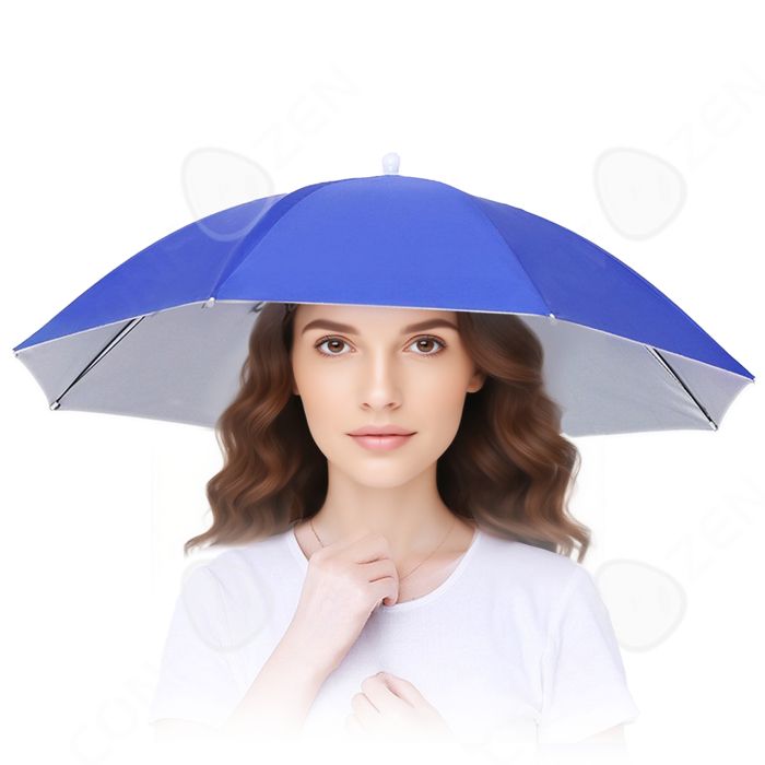 Chapeau Parapluie Pliable - Protection UV Et Imperméable, Mains Libres - Réglable Pour Hommes, Femmes - Pour Jardinage, Pêche, Golf