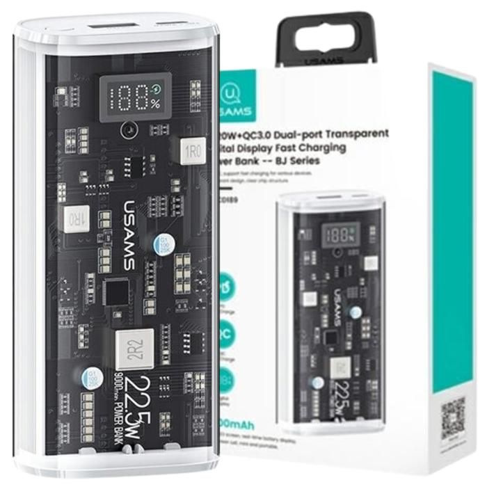 Usams Powerbank 9000Mah Pd 20W Pour Iphone Galaxy Charge Rapide