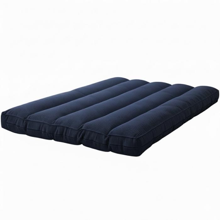 Futon déhoussable - 140 x 190 cm - Bananair - Bleu foncé Futon déhoussable - 140 x 190 cm - Bananair - Bleu foncé