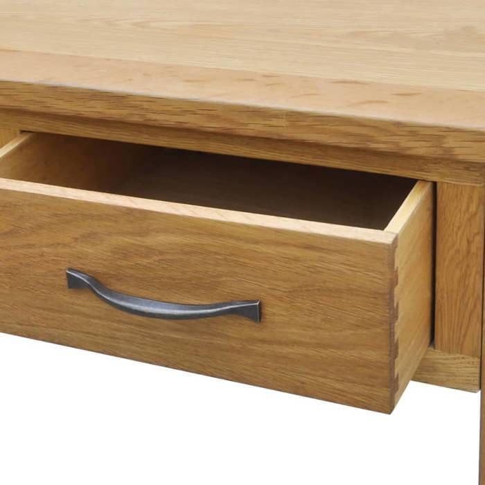 Moderne Coiffeuse pour Chambre - jills - avec tabouret Bois de chêne massif 86x40x80 cm CCC334