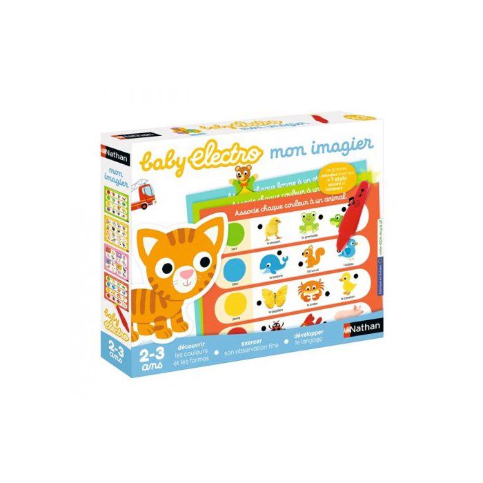 Baby Electro Imagier Couleurs et Formes 2-3 ans - Jeu Educatif electronique avec stylo - Association Observation - Set Jouet et Ca