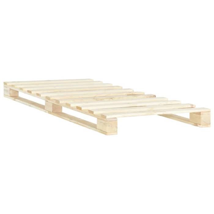 Mode Meuble de chambre - vidaxl - Cadre de lit de palette sans matelas - bois massif pin 100x200 cm - pour maison N1B12859