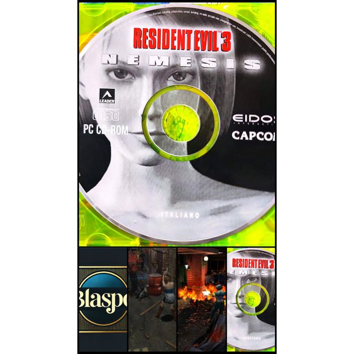 Resident Evil 3 Nemesis Jeu PC Cd-Rom Cd Uniquement Sans Boîtier Version Italienne Capcom