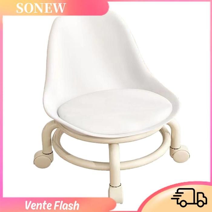 Sonew tabouret à roulettes de faible hauteur Sonew tabouret bas avec roulettes Tabouret roulant bas pour meuble tabouret