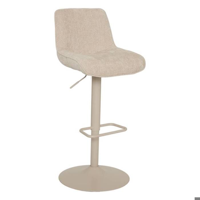 Lot de 2 tabourets de bar Cirea carré H.105cm pivotant beige - Atmosphera Créateur dintérieur Lot de 2 tabourets de bar Cirea carré H.105cm pivotant beige - Atmosphera Créateur dintérieur