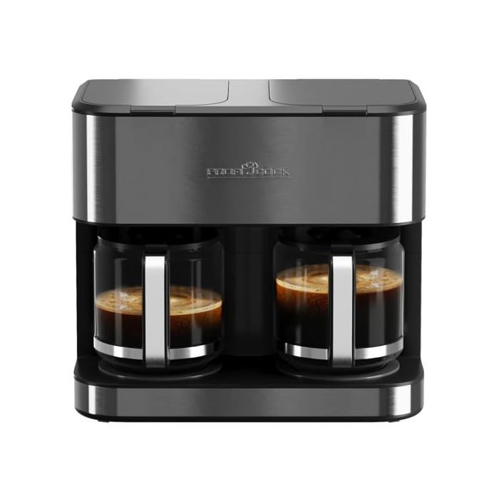 Cafetière - PROFI COOK - PC-KAD 1308 - Double 3 6 L (jusquà 32 tasses) - 2x1000 W - Boîtier inox anti-goutte