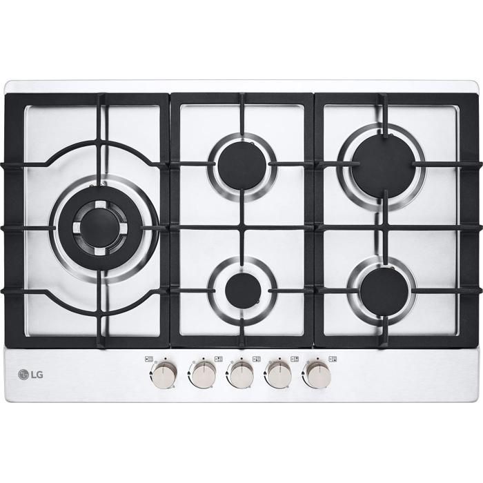 Lg Cbgz3016s Acier Inoxydable Intégré 75 Cm Gaz 5 Zone - vue 2