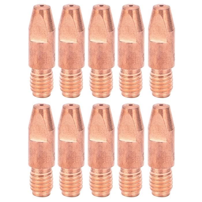 Kit 10 Embouts Contact MB14 14AK 0.8mm - Accessoires Torche Soudage MIG/MAG