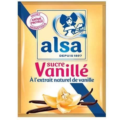 Alsa, Sucre vanillé, 10 x 12 sachets