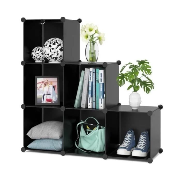 Meuble de rangement 6 Compartiments Petite Armoire Simple pliable en