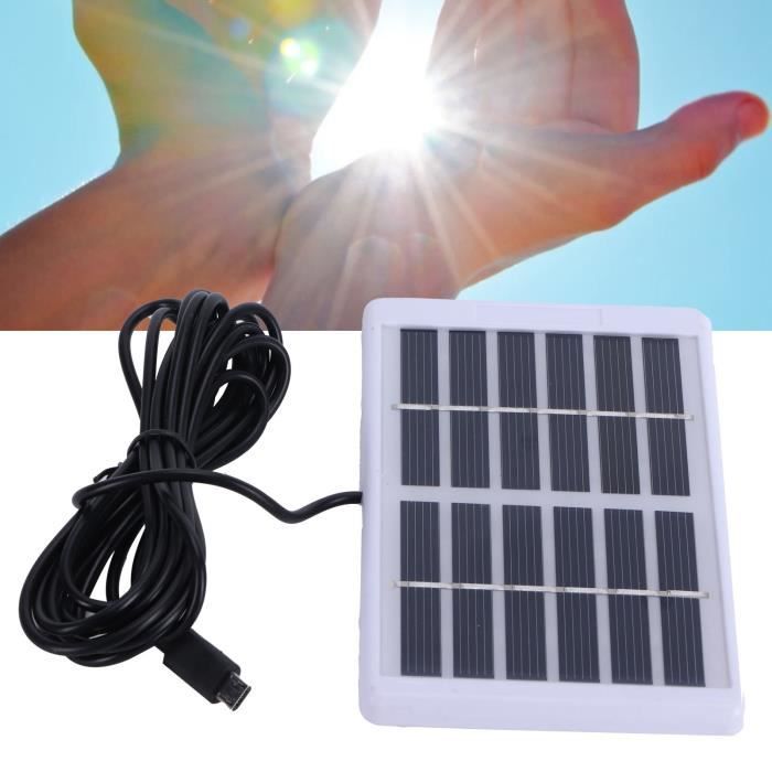 Panneau Solaire 1W 6V pour Téléphone Portable Camping Extérieur