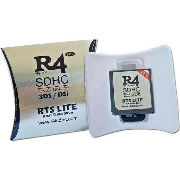 2020Nouvelle carte de jeu R4i RTS Lite R4 argent Silver R4 Linker SDHC pour  toutes les consoles de jeu 3DS 2DS NDSL et NDS - Cdiscount Informatique