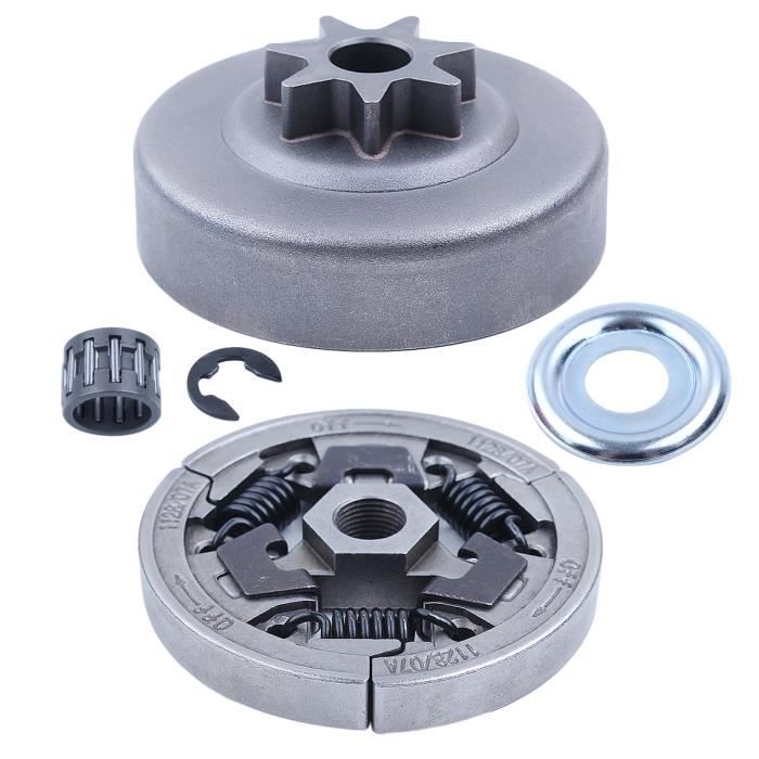 Tamburo Frizione Con Pignone 3/8 7Z Per Motosega Stihl MS311 MS391 (Cuscinetto Incluso)