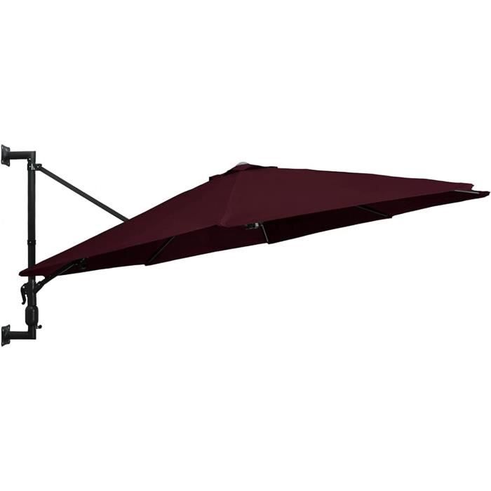 RELAX4LIFE Parasol Plage Inclinable Ø245cm - Mât Démontable, Pied Vrille - Résistant UV Et Pluie