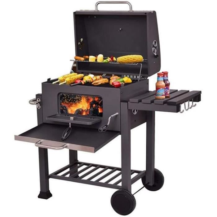 Bac à Cendres Pour Barbecue Pyko - 80 X 50 Cm, Hauteur 4 Cm, Acier 2 Mm - Pour Nettoyage Facile Cheminée