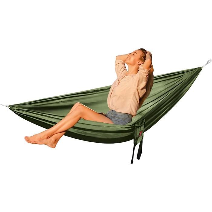Sangles Hamac Lot De 2 Sangles Pour Hamac En Polyester - Longueur 3m (10'), Avec Mousquetons Et Sac - Portée 200kg Sangle Balancoire