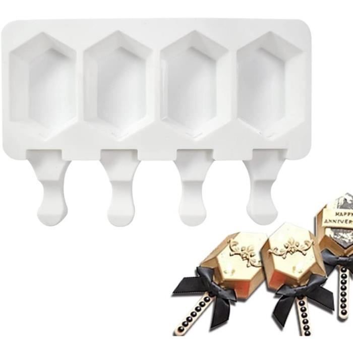 Moule À Glace En Silicone En Forme D'Animaux Avec Bâton Réutilisable Avec Couvercle MouleÀ Glace