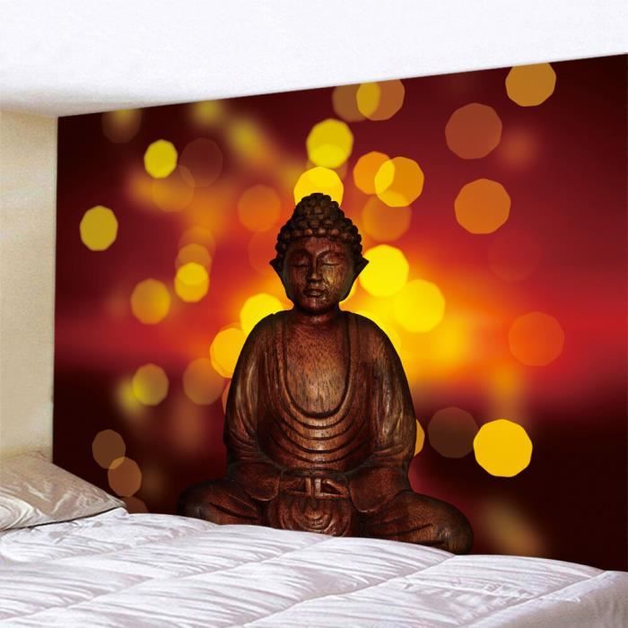 Thangka Tibétain Yamantaka - Peinture Spirituelle Dorée à La Main - Décoration Murale Zen, Méditation - Cadre Brocart, 4 Tailles Disponibles