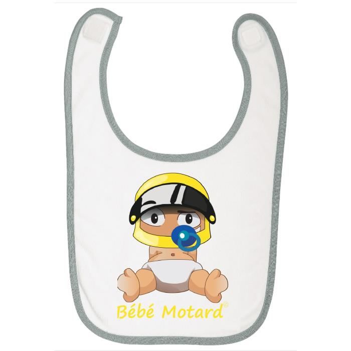 Bavoir Bebe Motard Casque Jaune Cdiscount Puericulture Eveil Bebe