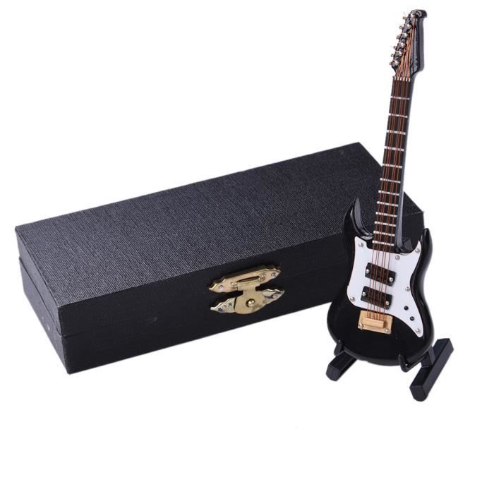 Maquette Guitare Electrique Decoration Noir Mini Cdiscount Maison