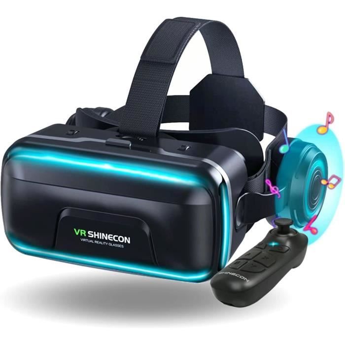 Compatible IOS Android Casque VR MUTNITT - Réalité Virtuelle 3D Avec Écran 2K HD, Anti-Lumière Bleue - Compatible Smartphones Android Et IOS Casque 3d Smartphones