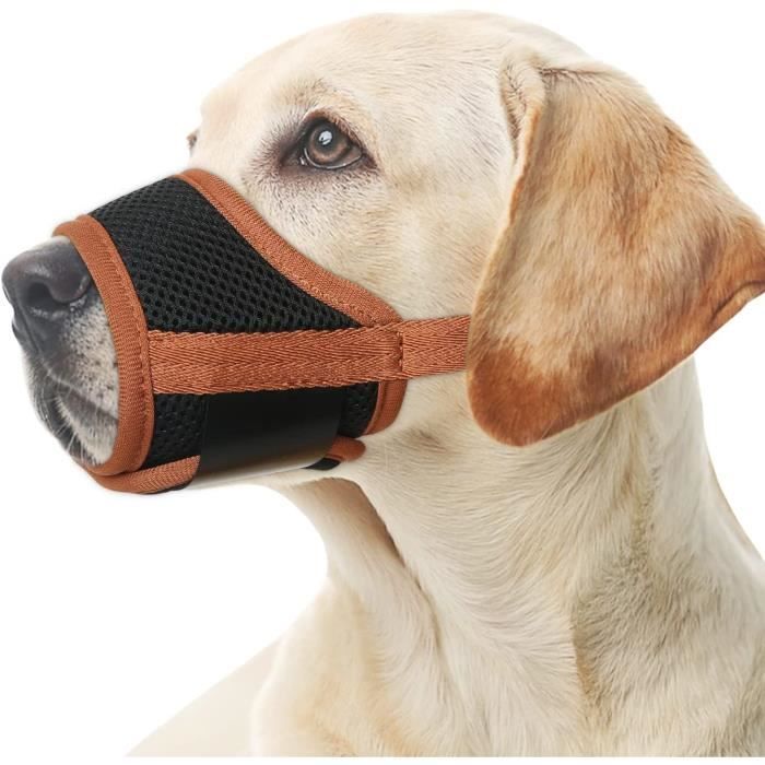 Muselière Souple Pour Chien XFSRG - Nylon Respirant, Réglable, Anti-Mastication - Taille M