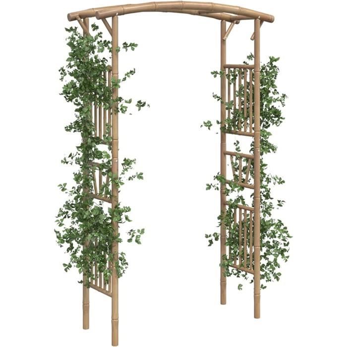 Arche pour Rosiers Bambou Tonnelle de Jardin Tonnelle de Patio Arche de Jardin pour Plantes 118x40x187 cm[821]