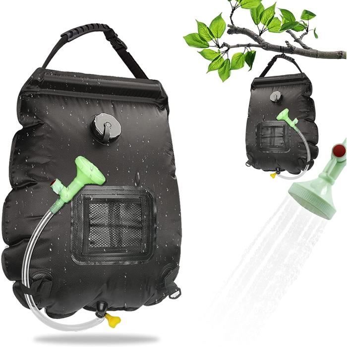 Sac De Douche Solaire 20L Avec Thermomètre – Portable, Pour Camping, Randonnée, Séchage De Vêtements, Multi-usages