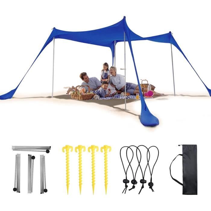 Night Cat Tente Abris de Plage UPF 50 UV Protection avec Sacs de Sable Ancres Portable Auvent Inclus Pole pour Randonnée Pêche Camping Plage Night Cat Tente Abris de Plage UPF 50 UV Protection avec Sacs de Sable Ancres Portable Auvent Inclus Pole pour Randonnée Pêche Camping Plage