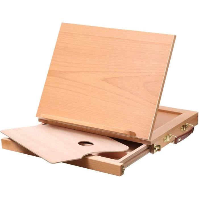 DJAR Chevalet de table pour peinture sur toile, eois de hêtre massif