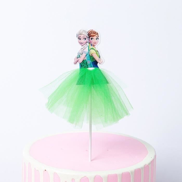 Fournitures De Decoration De Gateau D Anniversaire Pour Filles Princesse Blanche Neige Elsa Anna Disney Cadeaux Pour 0d7927b Cdiscount Maison
