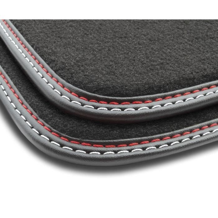 Tapis de sol pour Ford Galaxy III 2015-2023 / S-Max II 2014-23 Velours Noir 4Pcs