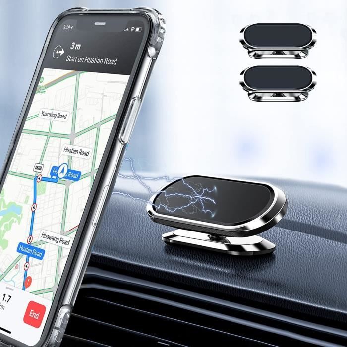 Support magnétique pour téléphone de voiture, aimant Super puissant  réglable à 360° pour iPhone Samsung et autre 2 Pack [149] - Cdiscount  Téléphonie