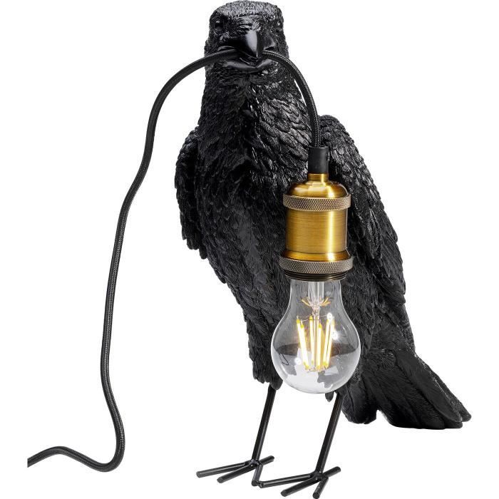 Lampe de table - KARE - Corbeau noir - LED - 40W - Intérieur
