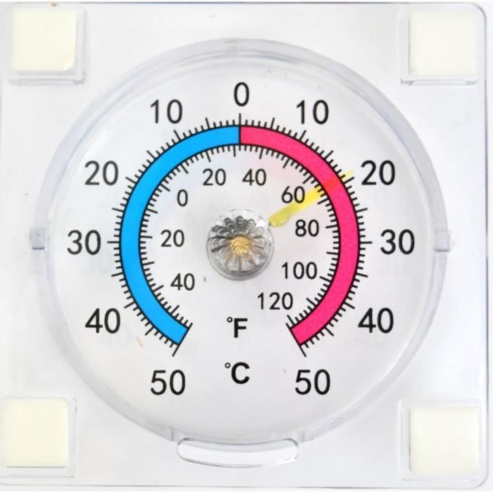 Double Thermomètre De Fenêtre À Cadran Analogique Idéal Pour Lire La Température Extérieure