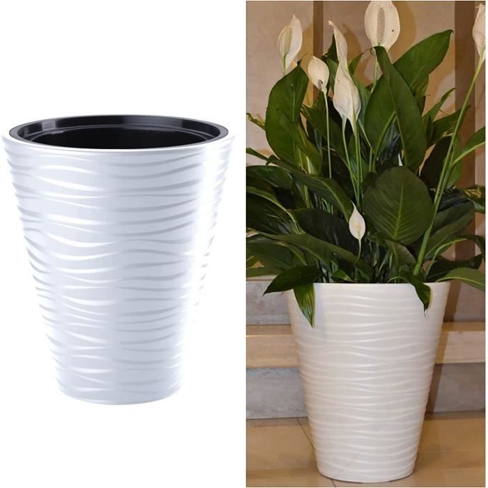 Cache Pot Tymar Pot De Fleurs Avec Insert - En Plastique - Grand | WhichOne Pot Fleurs Avec Insert Amovible