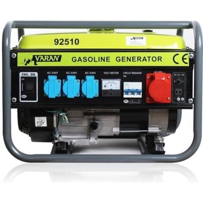 Générateur Synchrone Auto-régulant 3 KVA 230V - Pour Groupe électrogène, 3000 Tr/min, 2 Prises 16A