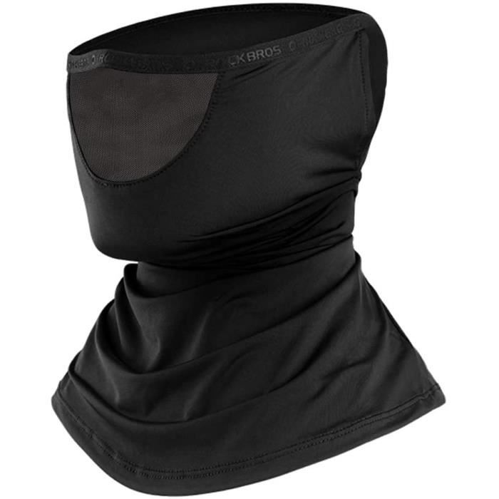 ROCKBROS Cache Cou Sport en Soie Glace Tour de Cou Respirant Anti-UV Cagoule Elastique Séchage Rapide