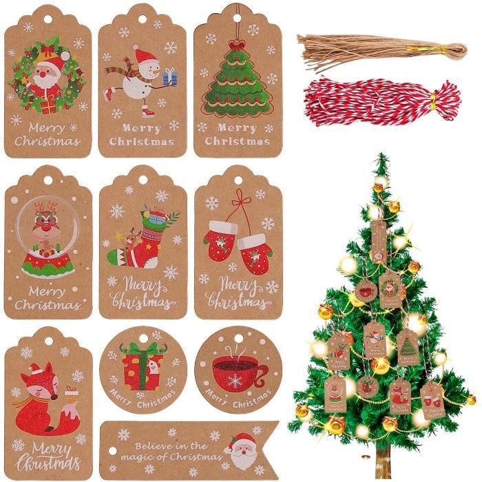 20x Étiquettes cadeaux Noël / Étiquettes Cadeau de Noël / Noël / Étiquettes  de Noël /