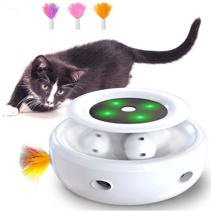 Meilleurs prix pour Jouet interactif pour chat deux-en-un - ZGEER - MARSEE - Embuscade - Fairway - 3 plumes interchangeables