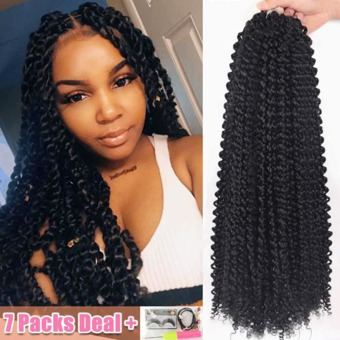7packs Lot Passion Twist Crochet Hair Braids 18inch Water Wave Crochet Hair Passion Twist Crochet Synthetic Braiding Extensions 1 Cdiscount Au Quotidien