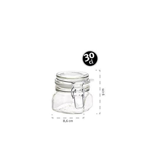 Lot de 6 pots à confiture 0,5L