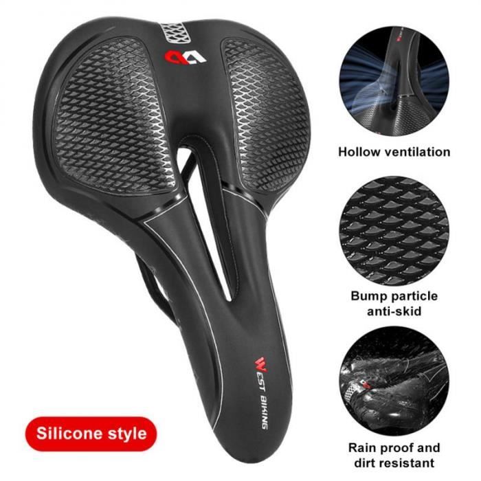 Siège de vélo,Hot Pink--Housse de selle de vélo confortable, housse de selle de vélo la plus